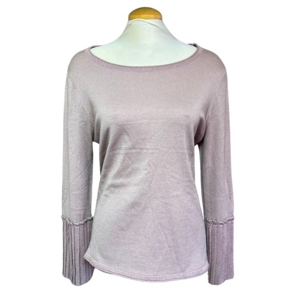 Women’s XL Nado Pink Top with Accordion Pleated Sleeves